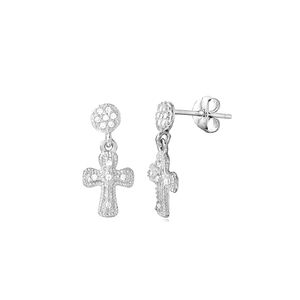 🥰 DANGLE CROSS EARRINGS